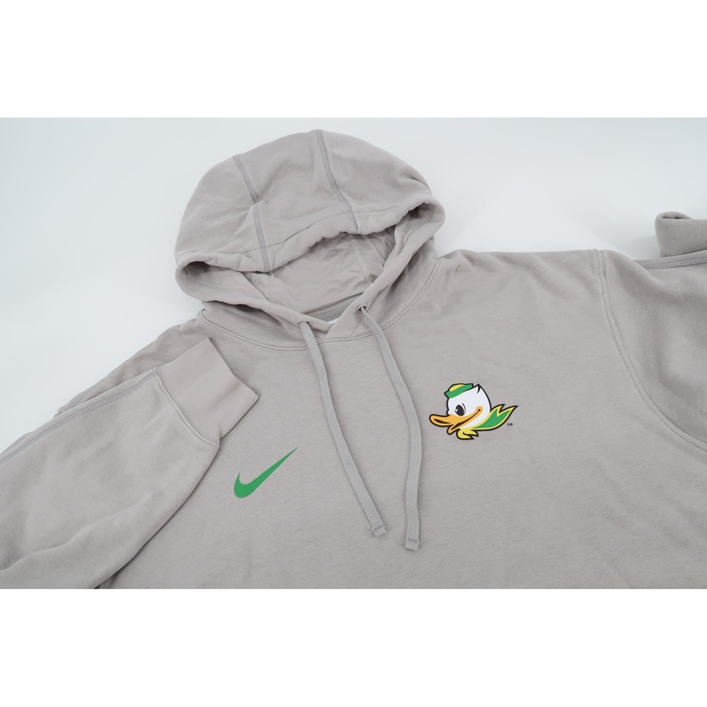 Nike Oregon Ducks Hoodie Mens XXL Gray Puddles Pullover Team Issued Player Worn